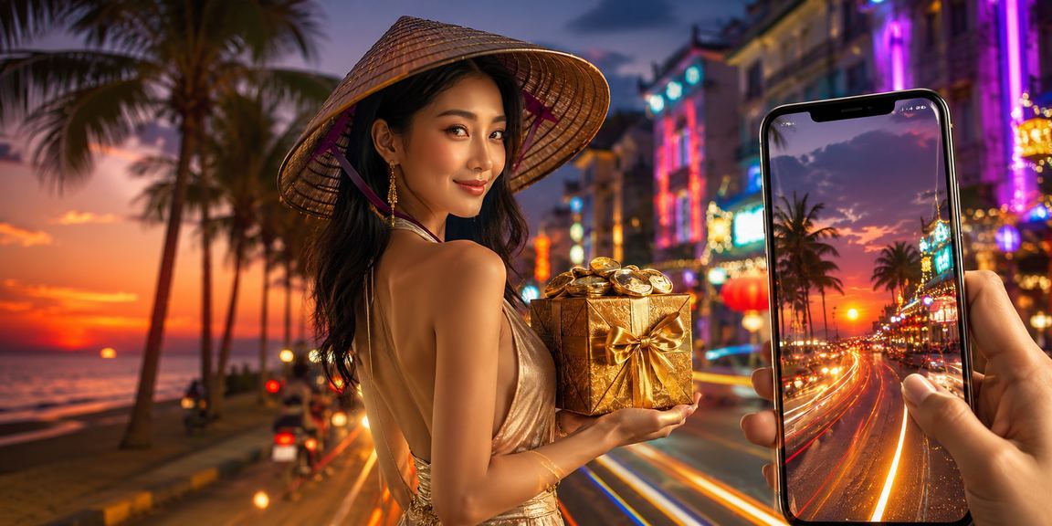 Người chơi tận hưởng giải trí trên điện thoại tại Phú Quốc